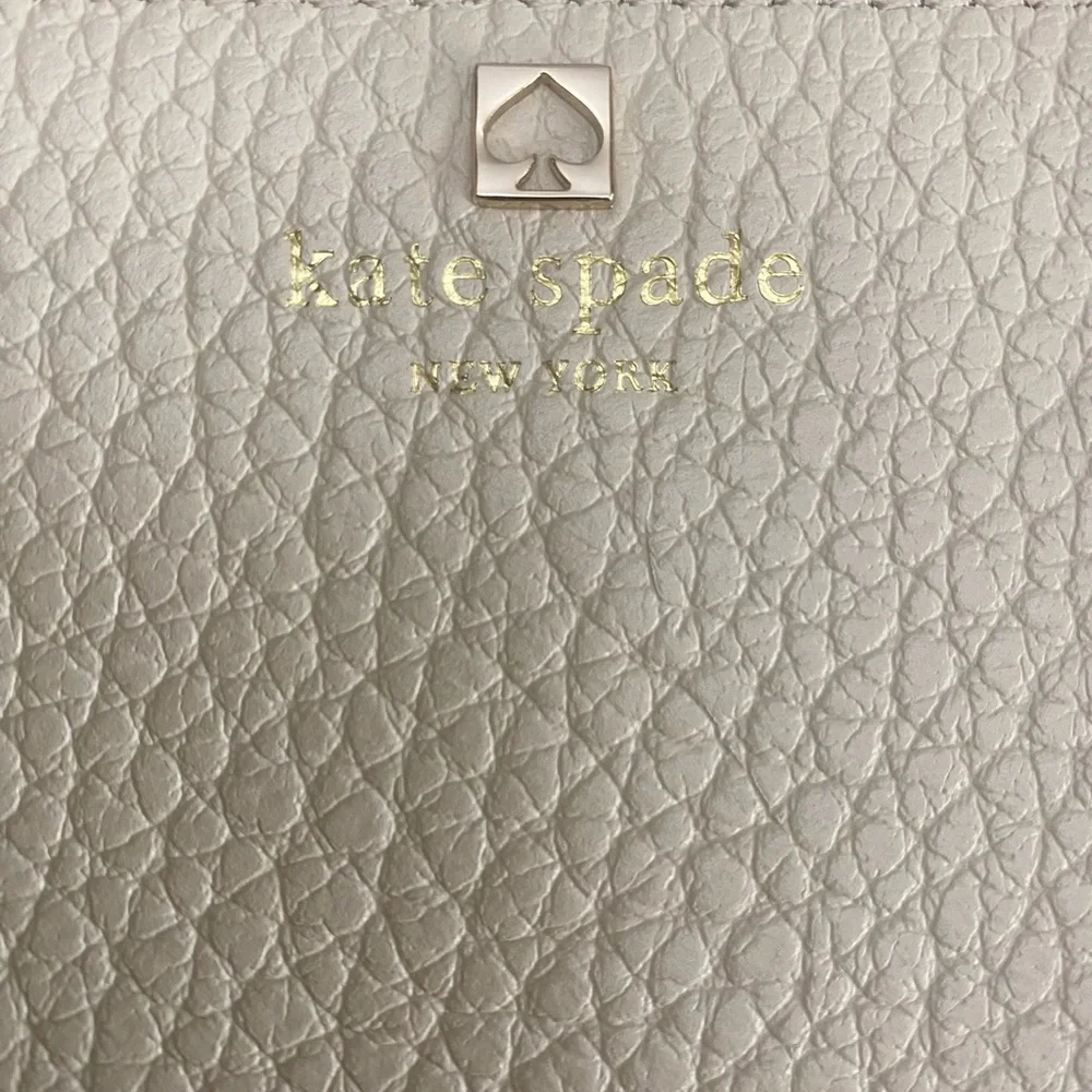 Kate Spade Gia Black and Cream Clutch Bag with Tassel